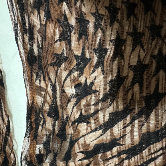 Mugler flocked star illusion turtleneck - Picture 5 of 7